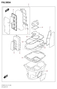 DF200AP From 20003P-710001 (E01 E40)  2017 drawing OPT:GASKET SET