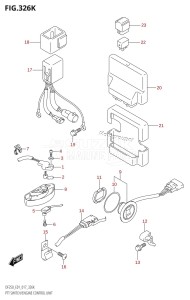 DF250 From 25003F-710001 (E01 E40)  2017 drawing PTT SWITCH /​ ENGINE CONTROL UNIT (DF250T:E40)