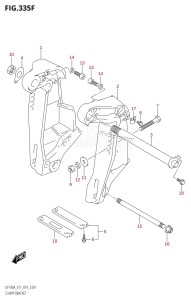 DF115AST From 11504F-910001 (E03)  2019 drawing CLAMP BRACKET (DF115AST:E03)