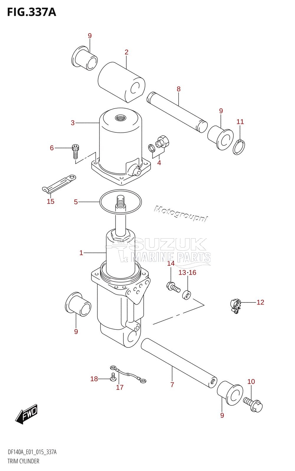 TRIM CYLINDER (DF100AT:E01)