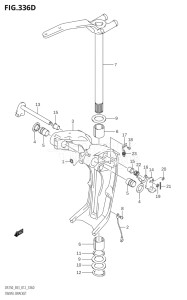 25003Z-210001 (2012) 250hp E03-USA (DF250Z) DF250Z drawing SWIVEL BRACKET (DF225Z:E03:(X-TRANSOM,XX-TRANSOM))