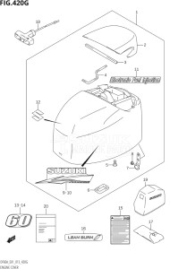 05003F-310001 (2013) 50hp E01-Gen. Export 1 (DF50A  DF50ATH) DF50A drawing ENGINE COVER (DF60A:E01)