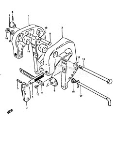 DT16 From 1602-200001 ()  1982 drawing CLAMP BRACKET