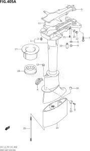 00502F-210001 (2012) 5hp P01-Gen. Export 1 (DF5) DF5 drawing DRIVE SHAFT HOUSING