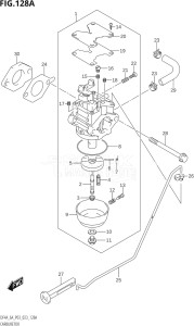 00603F-140001 (2021) 6hp P03-U.S.A (DF6A) DF6A drawing CARBURETOR (DF4A)