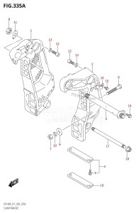 DF115AST From 11504F-040001 (E03)  2020 drawing CLAMP BRACKET (DF100AT:E11)