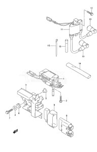 Outboard DF 9.9A drawing Rectifier/Ignition Coil Non-Remote Control