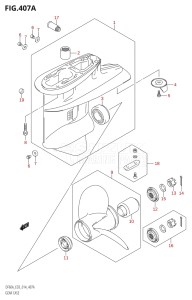 06003F-410001 (2014) 60hp E03-USA (DF60AVT) DF60A drawing GEAR CASE (DF40A)