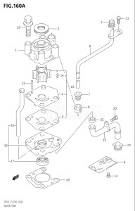 01503F-010001 (2010) 15hp P01-Gen. Export 1 (DF15K10  DF15RK10) DF15 drawing WATER PUMP (K4,K5,K6)