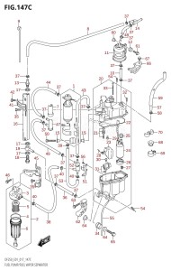 DF225Z From 22503Z-710001 (E01 E40)  2017 drawing FUEL PUMP /​ FUEL VAPOR SEPARATOR (DF200Z:E01)