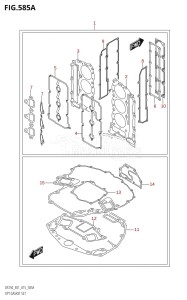 DF200 From 20002F-510001 (E01 E40)  2005 drawing OPT:GASKET SET