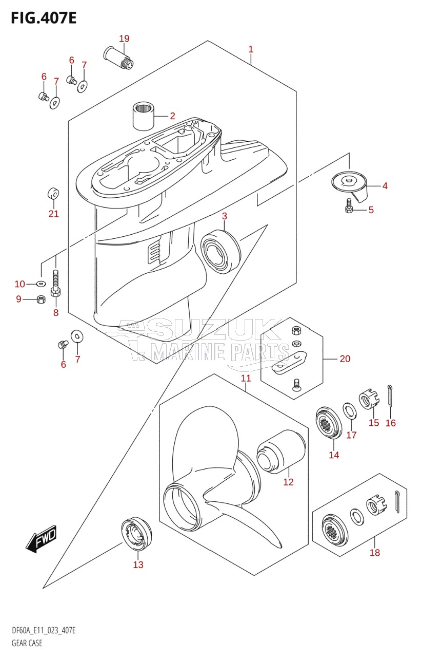 GEAR CASE ((DF60AQH,DF60ATH):E40)