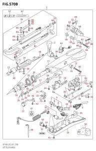 DF115A From 11503F-510001 (E03)  2015 drawing OPT:TILLER HANDLE (DF115AT:E03)