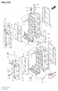 DF225Z From 22503Z-610001 (E03)  2016 drawing CYLINDER HEAD (DF250Z:E03)