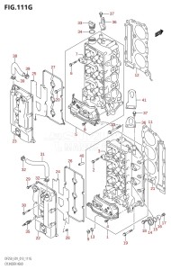 DF200 From 20002F-310001 (E01 E40)  2013 drawing CYLINDER HEAD (DF225Z:E01)