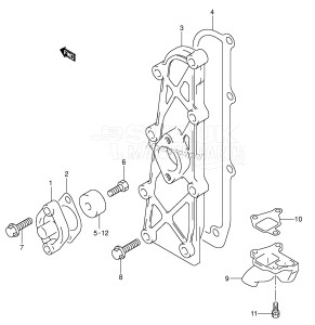 DF30 From 03001F-251001 ()  2002 drawing EXHAUST COVER