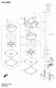 DF60A From 06002F-510001 (E01 E40)  2015 drawing WATER PUMP (DF60AVTH:E40)