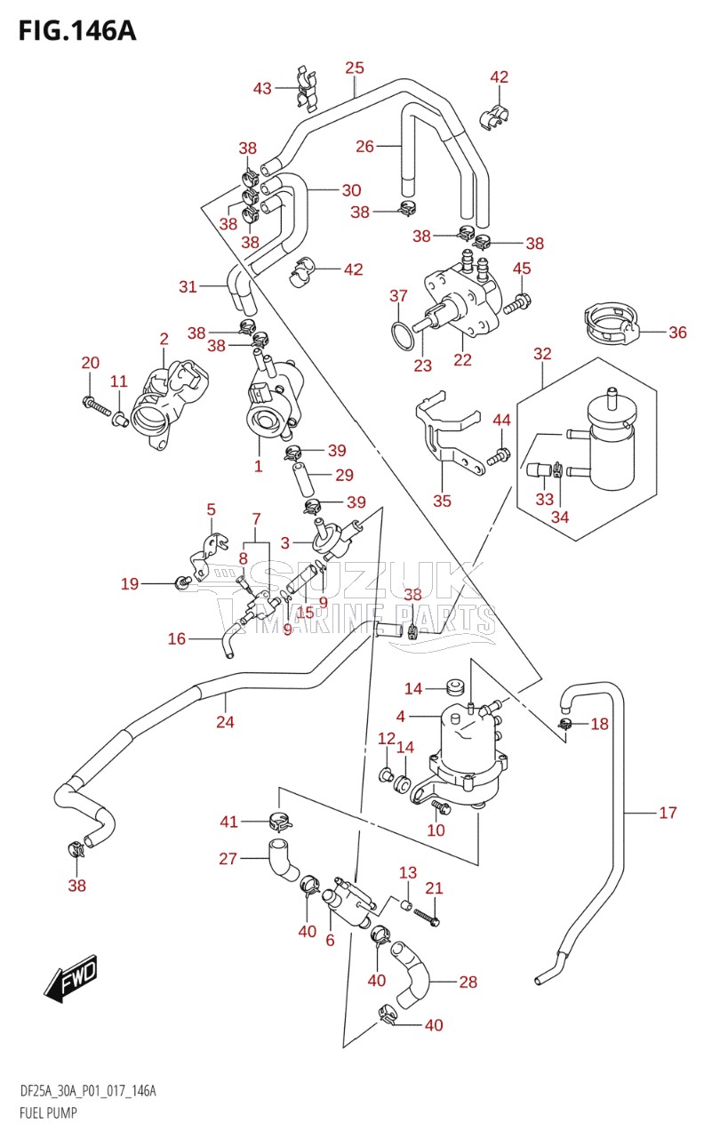 FUEL PUMP (DF25A:P01)