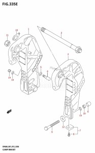 DF60A From 06002F-310001 (E01 E40)  2013 drawing CLAMP BRACKET (DF50A:E01)