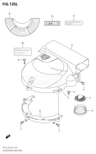 DF175Z From 17502Z-410001 (E01 E40)  2014 drawing SILENCER /​ RING GEAR COVER (DF175TG:E01)