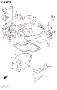 DF225Z From 22503Z-510001 (E01 E40)  2005 drawing SIDE COVER (DF200T:E01:L-TRANSOM)