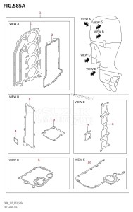 DF115T From 11501F-780001 (E03)  2007 drawing OPT:GASKET SET