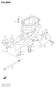 DF140A From 14003F-410001 (E03)  2014 drawing DRIVE SHAFT HOUSING (DF100AT:E03)