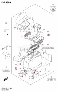 DF325A From 32501F-910001 (E01 E40)  2019 drawing ENGINE COVER (DF350A)