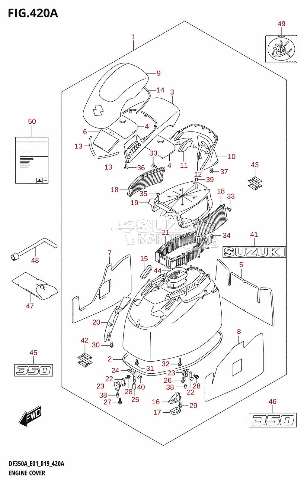 ENGINE COVER (DF350A)