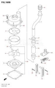 DF115T From 11501F-680001 (E01 E40)  2006 drawing WATER PUMP (DF115WT)