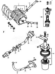 DT7.5 From F-10001 ()  1985 drawing FUEL PUMP