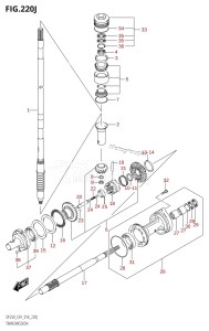 DF250Z From 25003Z-610001 (E40)  2016 drawing TRANSMISSION (DF250T:E01)