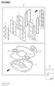 DF200 From 20002F-210001 (E01 E40)  2012 drawing OPT:GASKET SET (DF200Z:E01)