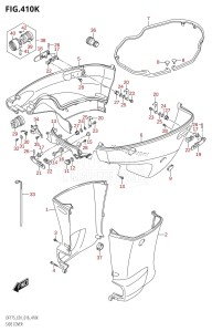 DF175ZG From 17502Z-610001 (E01 E40)  2016 drawing SIDE COVER (DF175T:E40)