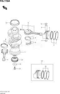 25003Z-040001 (2020) 250hp E03-USA (DF250Z  DF250Z) DF250Z drawing CRANKSHAFT (DF225T,DF225Z,DF250T,DF250Z)