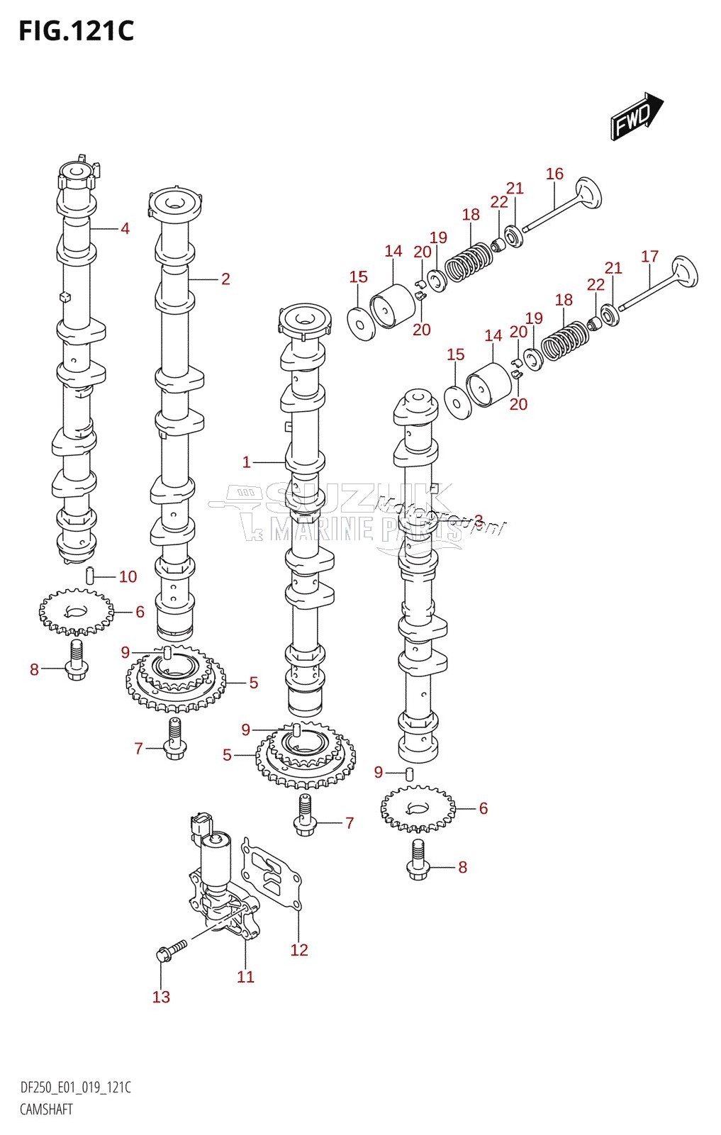 CAMSHAFT (DF250T,DF250Z)