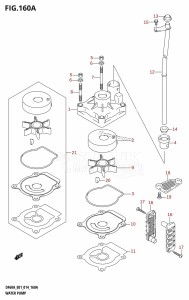 DF50A From 05003F-410001 (E01)  2014 drawing WATER PUMP (DF40A:E01)