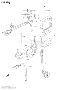 DF150ZG From 15002Z-410001 (E40)  2014 drawing PTT SWITCH /​ ENGINE CONTROL UNIT (DF175T:E01)