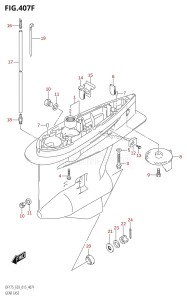 DF175T From 17502F-510001 (E03)  2015 drawing GEAR CASE (DF175TG:E03)