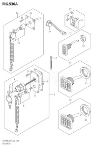 14004Z-140001 (2021) 140hp E11 E40-Gen. Export 1-and 2 (DF140BZG) DF140BZG drawing OPT:SWITCH (021)