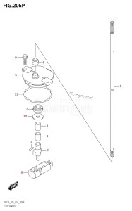 DF175ZG From 17502Z-610001 (E01 E40)  2016 drawing CLUTCH ROD (DF175Z:E40)