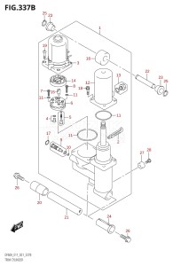 04005F-240001 (2022) 40hp E34-Italy (DF40ASVT  DF40ASVT) DF40A drawing TRIM CYLINDER (DF40AST,DF60A,DF60ATH)