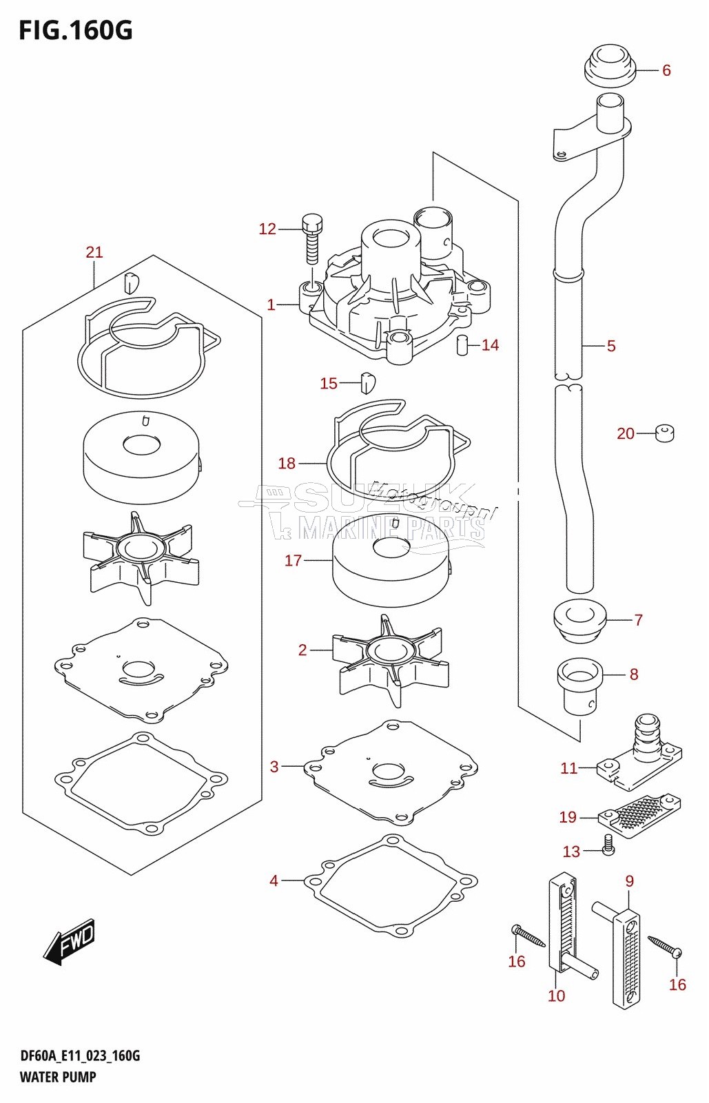 WATER PUMP ((DF60AVT,DF60AVTH):E40)