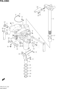 06002F-310001 (2013) 60hp E03-USA (DF60A) DF60A drawing SWIVEL BRACKET (DF60A:E03)