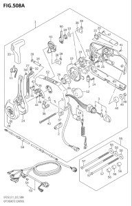 22503Z-340001 (2023) 225hp E11 E40-Gen. Export 1-and 2 (DF225Z) DF225Z drawing OPT:REMOTE CONTROL (020,021)