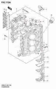 DF200T From 20002F-440001 (E01 - E40)  2024 drawing CYLINDER BLOCK (DF200T,DF200Z,DF225T,DF225Z,DF250T,DF250Z)