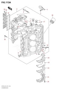 DF250 From 25003F-910001 (E01 E40)  2019 drawing CYLINDER BLOCK