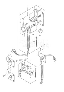 Outboard DF 70A drawing Switch