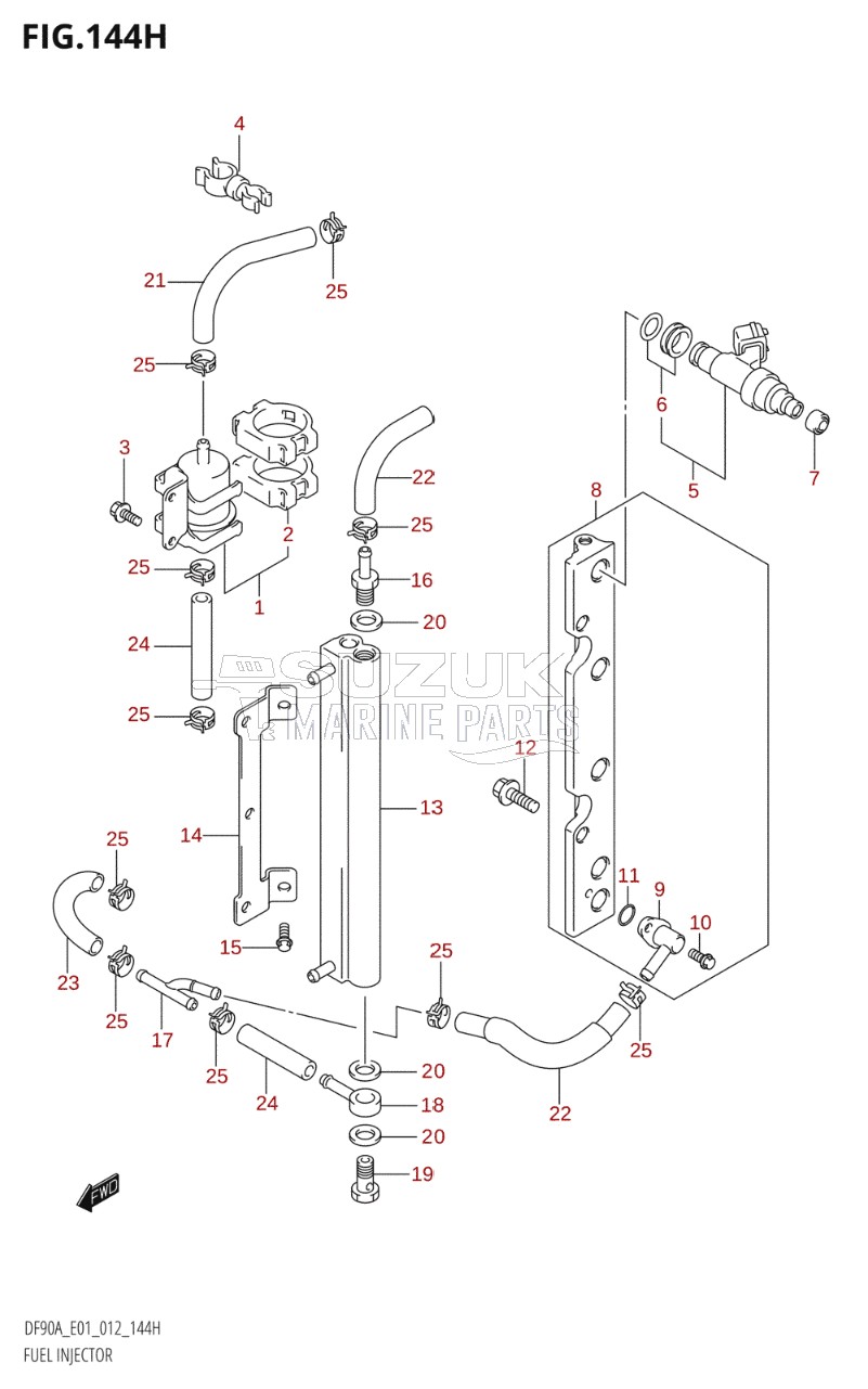 FUEL INJECTOR (DF90A:E40)