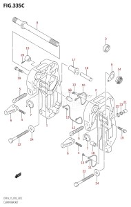 DF15 From 01503F-110001 (P03)  2011 drawing CLAMP BRACKET (DF9.9T,DF9.9TH)